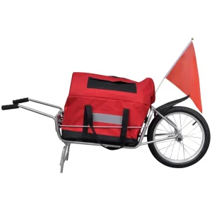 VidaXL Bike Trailer One-wheel with Storage Bag