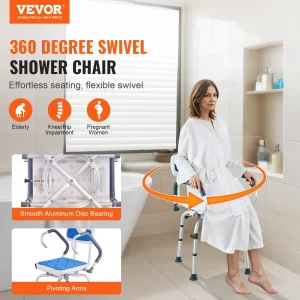 VEVOR 360 Swivel Shower Chair